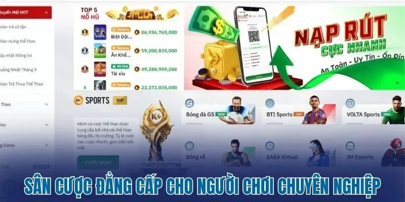 Sân cược đẳng cấp cho người chơi chuyên nghiệp