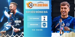 Kèo bóng đá Tottenham vs Brighton hôm nay ngày 18/04/2026 - NHA